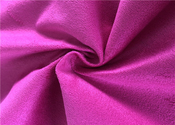 One Side Brushed Micro Suede Polyester Fabric Knitted Textiles For Garment