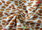 Custom Rotary Patterned Minky Fabric , Leopard Print Minky Fabric By The Yard