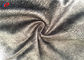 Upholstery 100% Polyester Brushed Fabric , Gray Printed Sofa Velvet Fabric