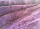 Stretch Plain Dyed Micro Purple Velvet Fabric , Super Soft Blanket Fabric