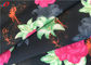Customized Flower Printing 87 Polyester 13 Spandex Fabric , Swimwear Fabric